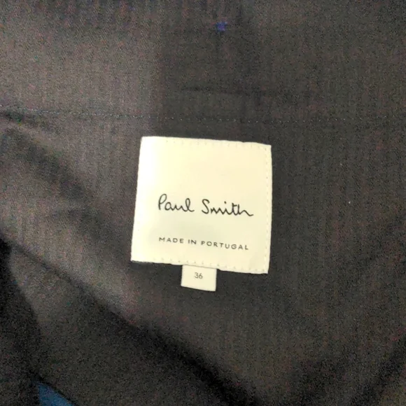 Paul Smith Green Turquoise Drawstring Trousers Pants Mens Size 34 Wool Blend NEW - Picture 2 of 6